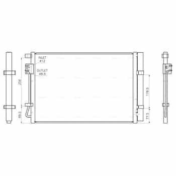 Condenseur, climatisation HY5602D Ava Quality Cooling