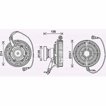 Embrayage, ventilateur de radiateur