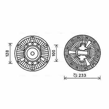 Embrayage, ventilateur de radiateur