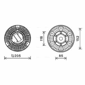 Embrayage, ventilateur de radiateur