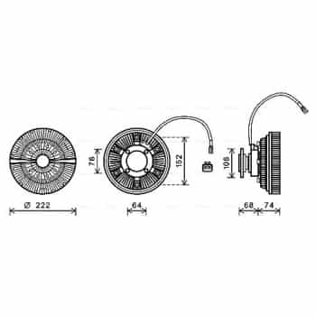 Embrayage, ventilateur de radiateur