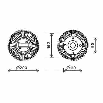 Embrayage, ventilateur de radiateur