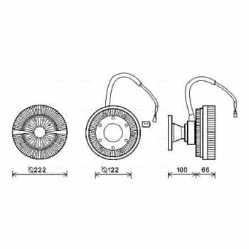 Embrayage, ventilateur de radiateur