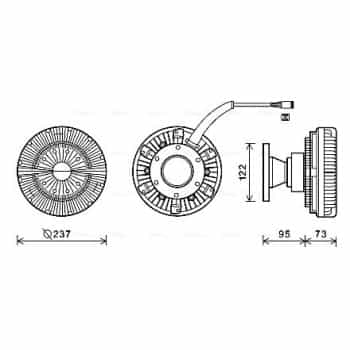 Embrayage, ventilateur de radiateur