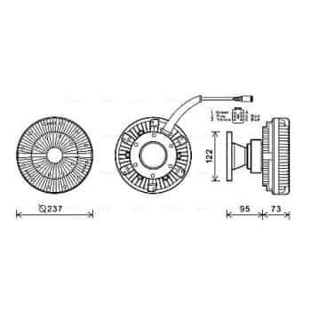 Embrayage, ventilateur de radiateur