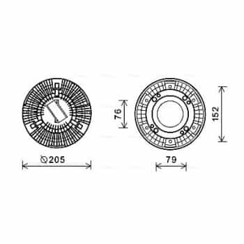 Embrayage, ventilateur de radiateur