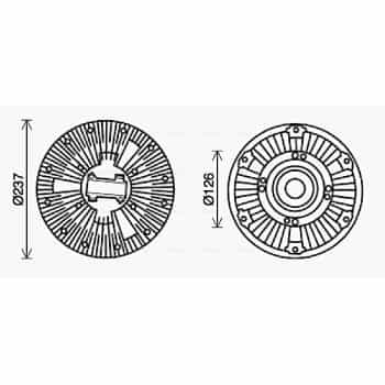 Embrayage, ventilateur de radiateur