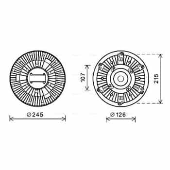 Embrayage, ventilateur de radiateur