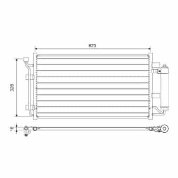 Condenseur, climatiseur 822646 Valeo