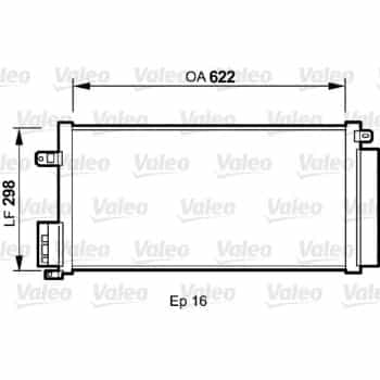 Condenseur, climatisation 818192 Valeo