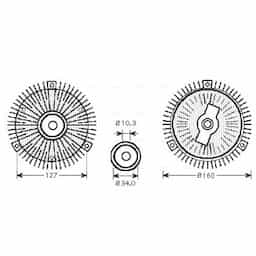 Embrayage, ventilateur de radiateur