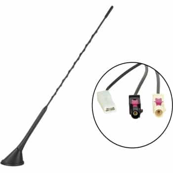 Antenne de toit AM/FM DAB/DAB+ inclinaison de tige 60° 12V externe