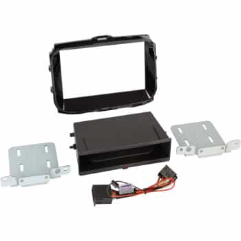 Panneau 2-DIN Rubbertouch Inbay® Alfa Romeo Giulietta 2010-> Noir piano
