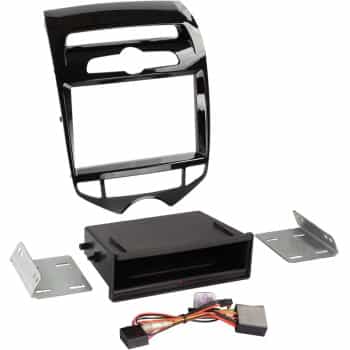 Panneau 2-DIN Inbay® Hyundai iX20 automatique climatique 2010-2017 Couleur: Noir Piano