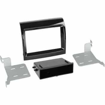 Panneau 2-DIN Fiat Ducato 2016-2019 Facelift avec poche Couleur: Noir Piano