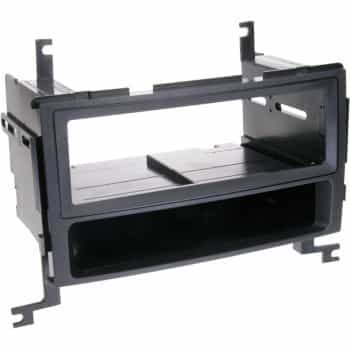 Panneau 1-DIN avec plateau de rangement. Hyundai Santa Fé 2007-2012 Couleur: Noir