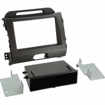 Panneau 2-DIN Kia Sportage III 2010-2015 Couleur: Gris Foncé
