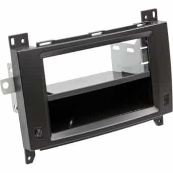 Panneau 2-DIN Mercedes Benz Classe Viano / Vito avec poche 2006-2014 Couleur: Noir