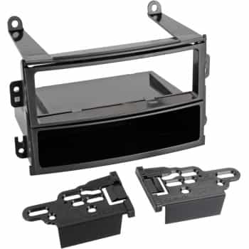 Panneau 1-DIN avec plateau de rangement. Nissan 350Z 2002-2005 Couleur: Noir