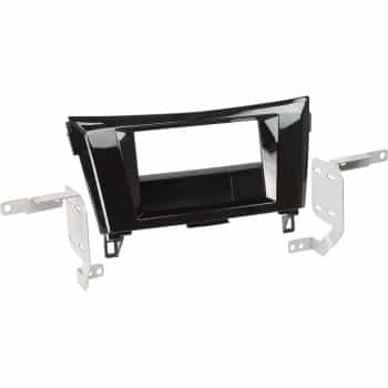 Panneau 2-DIN avec pochette Nissan Qashqai/X-Trail 2014-2019 Couleur: Noir Piano