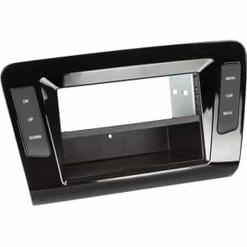 Panneau 2-DIN avec pochette Skoda Octavia 2013-2018 Couleur: Noir Piano