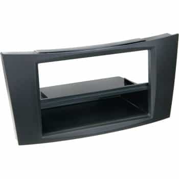 Panneau radio 2-DIN avec compartiment de rangement Mercedes Benz Classe E noir