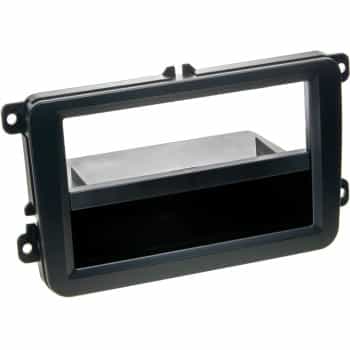 Panneau radio 2-DIN avec compartiment de rangement Seat/Skoda/Volkswagen noir