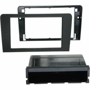 Panneau radio 2-DIN avec compartiment de rangement Audi PRO A3 (8P / 8PA) noir