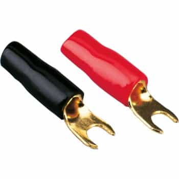 Cosse à fourche 4 mm² 50 pièces noir