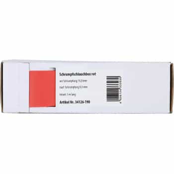 Gaine thermorétractable Rouge Ø 19,0 mm / Longueur 5 mètres