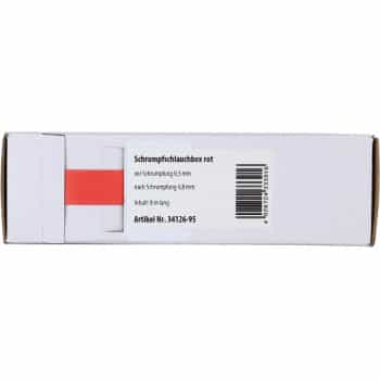 Gaine thermorétractable Rouge Ø 9,5 mm / Longueur 8 mètres