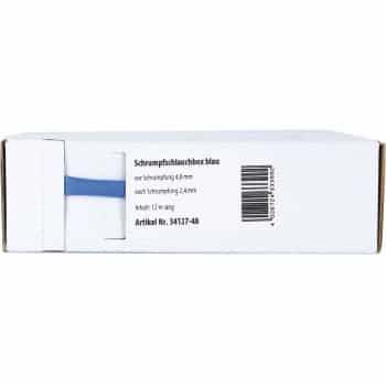 Gaine thermorétractable Bleu Ø 4,8 mm / Longueur 12 mètres