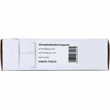 Gaine thermorétractable transparente Ø 2,4 mm / Longueur 15 mètres