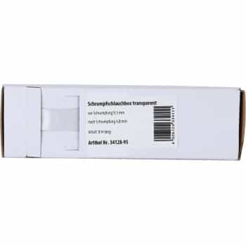 Gaine thermorétractable transparente Ø 9,5 mm / Longueur 8 mètres