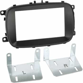 Panneau 2-DIN Fiat 500X 2015-2019 Couleur: Noir