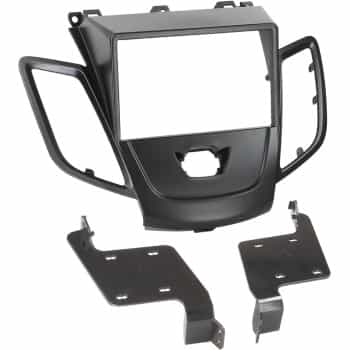 Panneau 2-DIN Ford Fiesta sans écran multifonction 2008-2017 - Couleur : Noir (voir description)