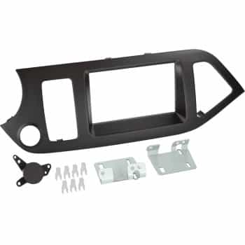 Panneau 2-DIN Kia Picanto 2011-2018 Couleur: Noir