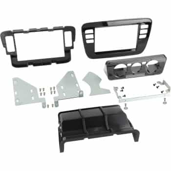Panneau 2-DIN Volkswagen up! / Seat Mii / Skoda Citigo 2011-2016 Couleur: Noir piano