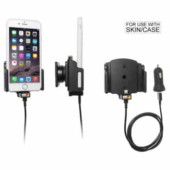 Apple iPhone 6 / 6S / 7 / 8 / X / Xs Support réglable actif avec prise USB 12V