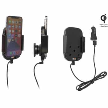 Support réglable Apple iPhone 12/ 12 Pro Qi Wireless Active avec prise USB 12V
