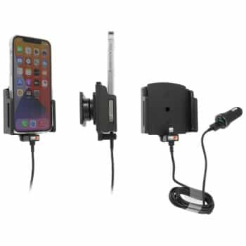 Apple iPhone 13 / 13 Pro, support réglable actif avec prise SIG USB 12 V 70-83 mm