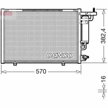 Condenseur, climatisation DCN10052 Denso