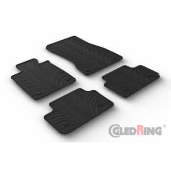 Tapis en caoutchouc sur mesure pour BMW Série 5 G60 Berline 2023 - sans i5 (profilé en T 4 pièces + clips de montage)
