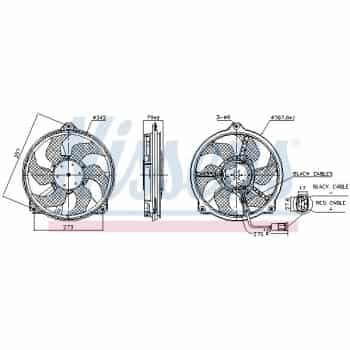 Roue du ventilateur de refroidissement 850073 Nissens