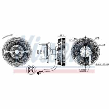 Embrayage, ventilateur de radiateur 86245 Nissens