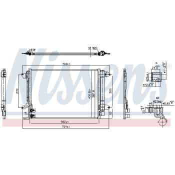 Condenseur, climatisation **PREMIER FIT** 940907 Nissens