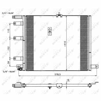 Condenseur, climatisation 35212 NRF