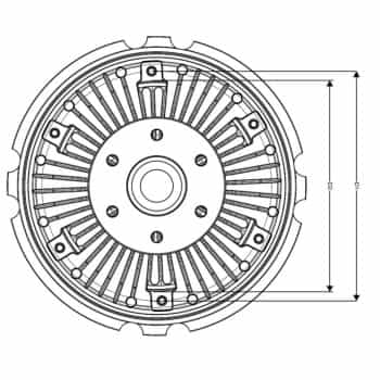 Embrayage, ventilateur de radiateur 49557 NRF