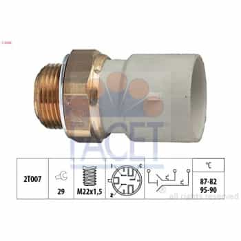 Interrupteur de température, ventilateur de radiateur Made in Italy - OE Equivalent 7.5645 Facet