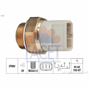 Interrupteur de température, ventilateur de radiateur Made in Italy - OE Equivalent 7.5605 Facet